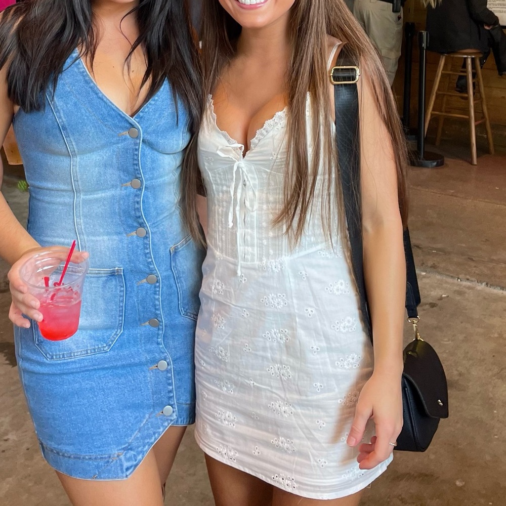 White Fox- White mini dress